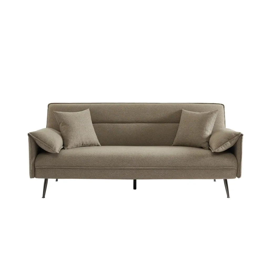 Divano 3 posti trasformabile SILAS – Beige chiaro – Design scandinavo elegante