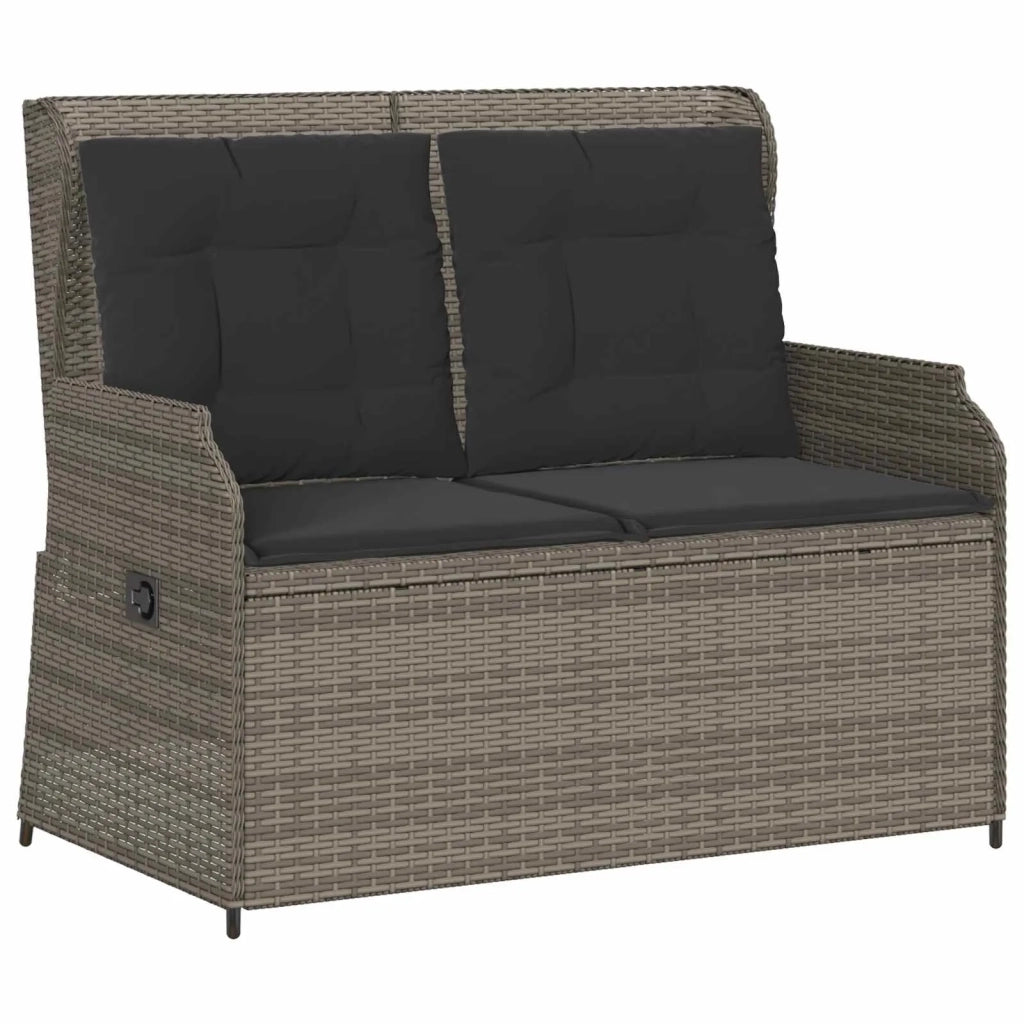 Panchina da Giardino | Panca da Giardino Grigio polyrattan