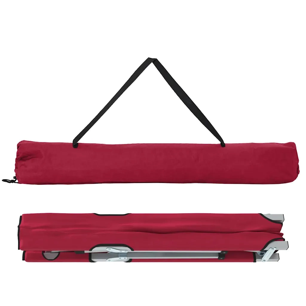 Letto da campeggio pieghevole 2 pcs Rosso 194 x 62,5 x 42,5 cm 42003124