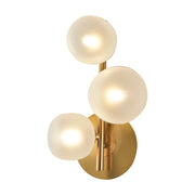 LÚZETE - APPLIQUE DA PARETE 3 LUCI ABAT-JOUR BIANCO OPAL NICOLETTA