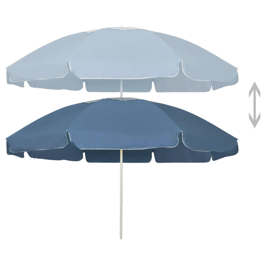 Ombrellone da Spiaggia-Ombrellone da mare Blu 240 cm 216148