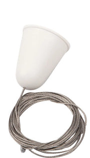 Cavo sospensione 3m bianco regolabile per binario 3F Maxlight