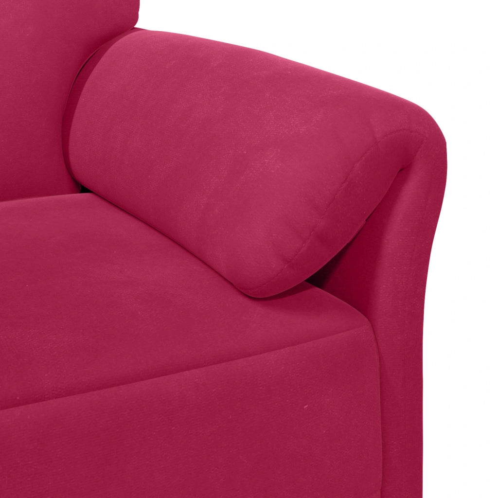 Divano 3-Persone Rosso Vino 198 x 83 x 95 cm Velluto 42033972
