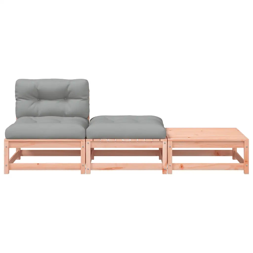 Divano da Giardino Senza Braccioli con Cuscini e Poggiapiedi-Sofa da Giardino-Divano da esterno 993993