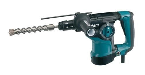 Makita HR2811FT Tassellatore SDS-PLUS 3 Funzioni 800W 2,8J 28 mm in calcestruzzo con doppio mandrino e impugnatura antivibrazioni colore Nero