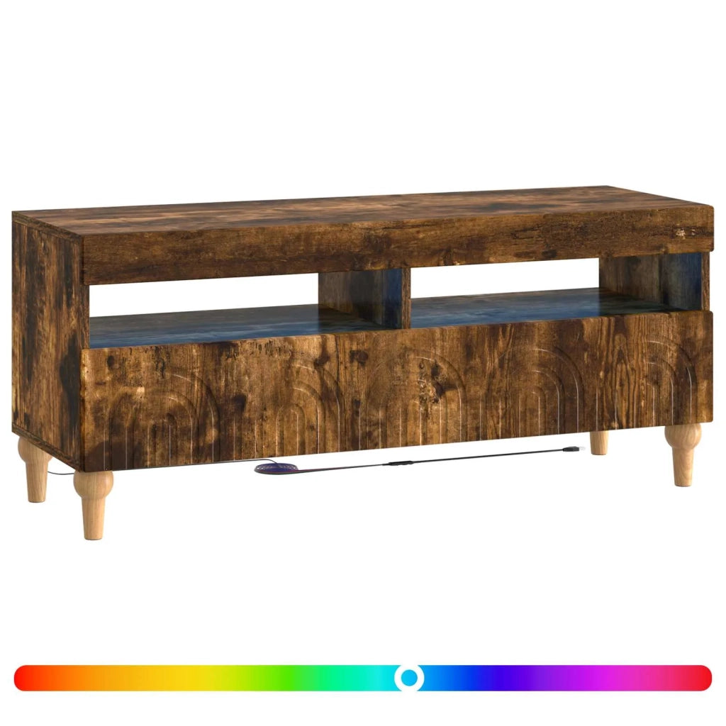 Mobile TV LED Rovere Fumo Legno ingegnerizzato 896330