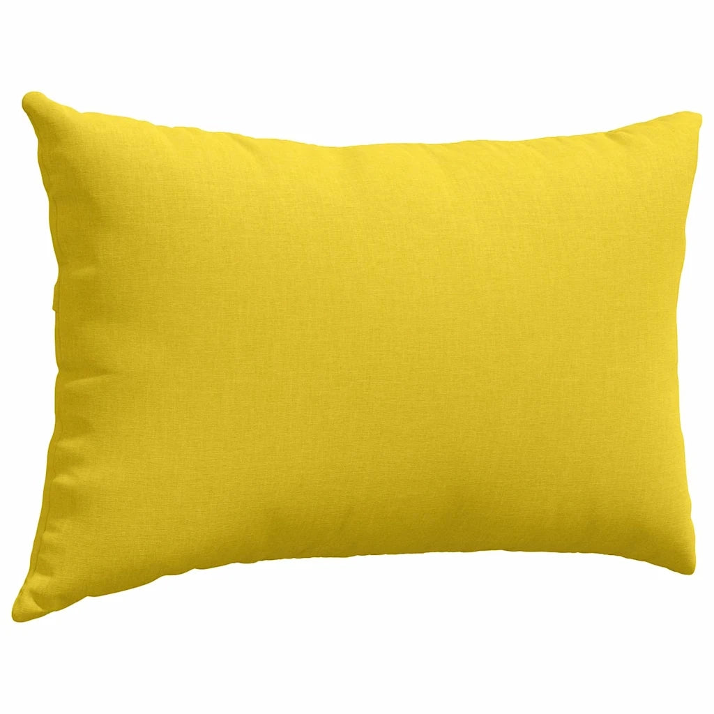 Cuscini da Divano 2 pcs Giallo Chiaro 60 x 40 cm Tessuto 42013662