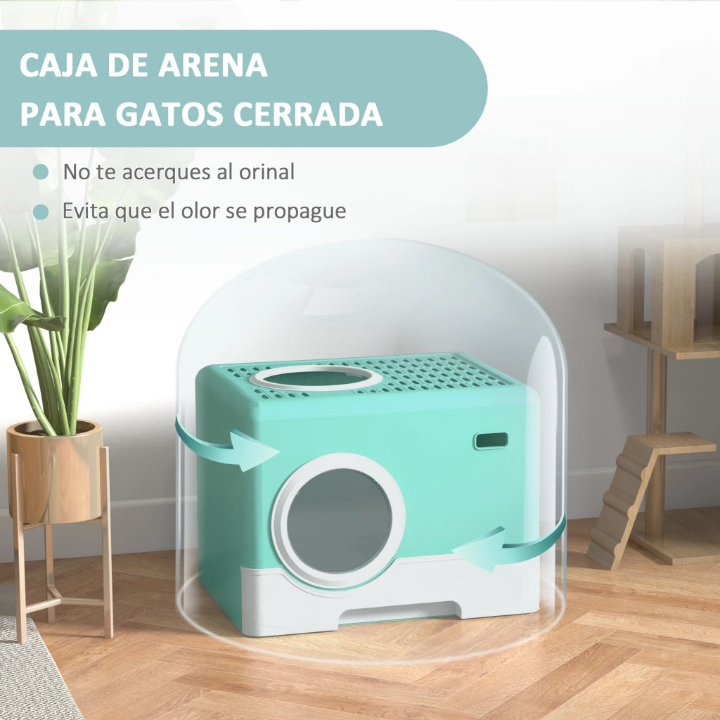 Arenero per Gatti ¨C Minimal ¨C Verde 52x41x38,5 cm