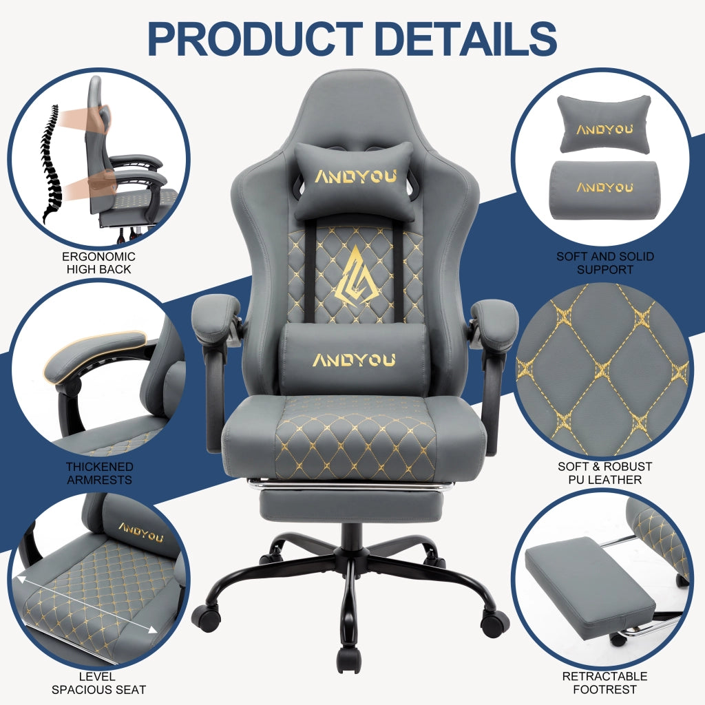 Sedia Gaming ¨C Minimal ¨C Grigio