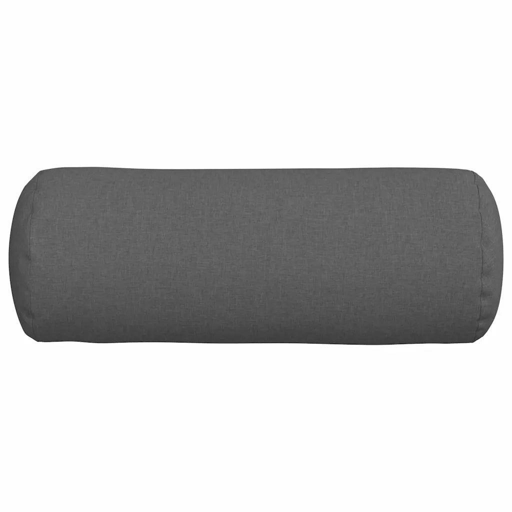 Cuscini a rullo 2 pcs Grigio scuro Ø 25 x 70 cm Tessuto 42014312