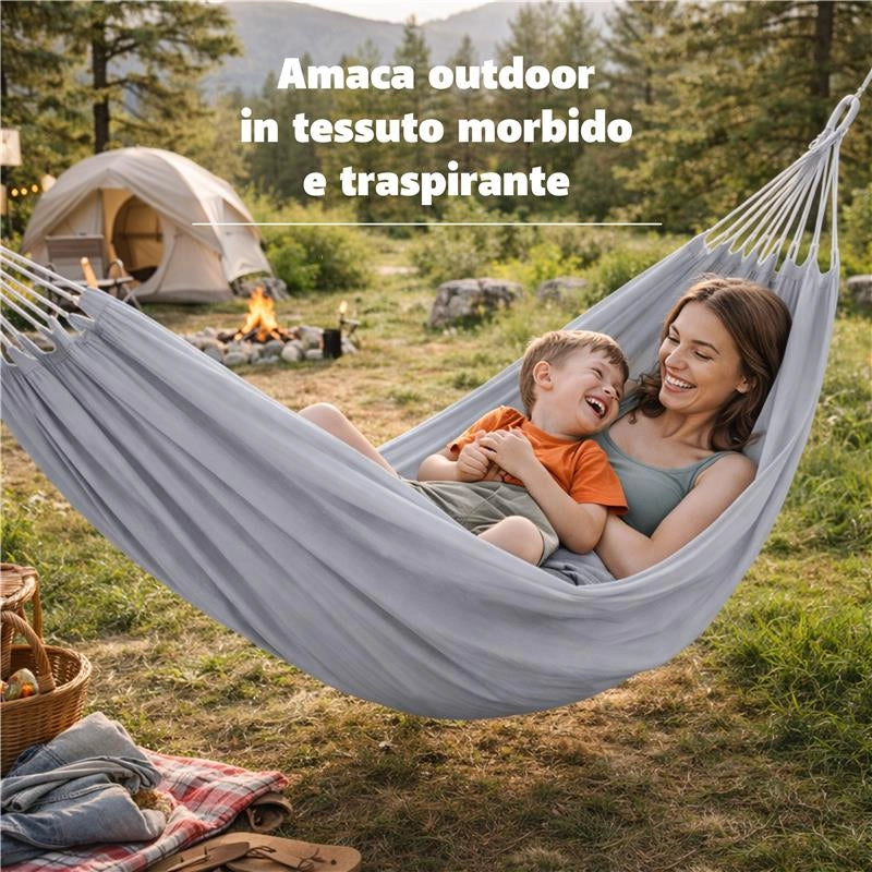 AMACA IN COTONE FLEXY PORTATA 120 KG DIMENSIONI 200 X 100 CM