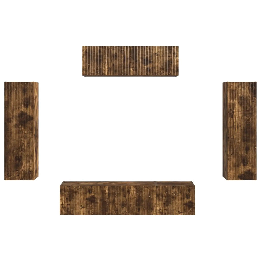 Mobile TV 5 pcs Rovere fumé 3409173