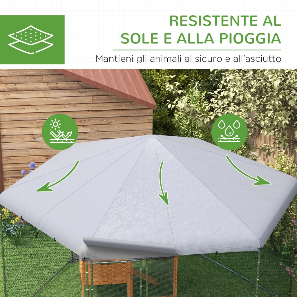 Recinto per Galline ¨C Minimal ¨C Acciaio, 4x3.5x2.6m