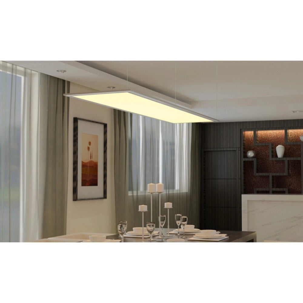 Trade Shop - Pannello Led 120x30 40w Rettangolare Plafoniera Led 120x30cm Luce Bianca E Calda - -bianco Caldo      -