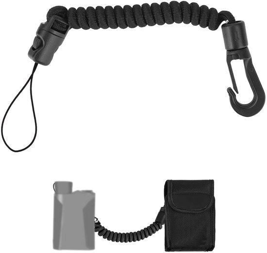Misuratore di Distanza con Cinturino Riscattabile 8-40cm - Realizzato in Poliestere di Alta Qualità - Adatto per Caccia/Pesca/Alpinismo/Campeggio - Utile Strumento di Supporto - Protegge l'Apparecchiatura - Corda