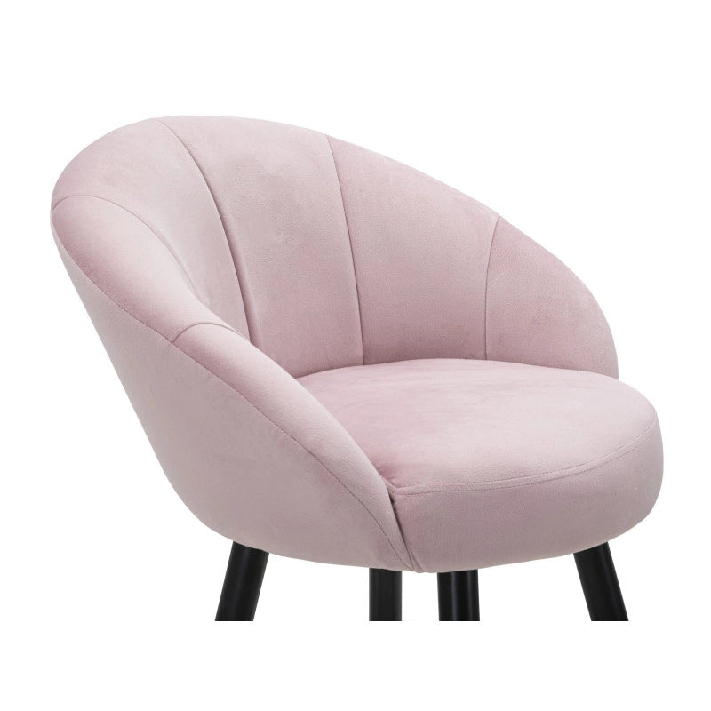 Sgabello Bar Prague Rosa cm 55x56x104