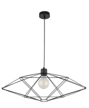 Lampada a sospensione nera industriale 73 cm Vario E27 Sigma
