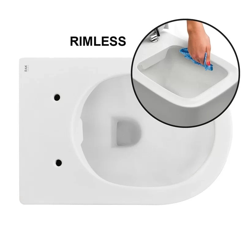 Vaso sospeso feeling rimless nero opaco