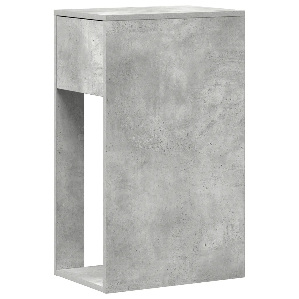 Supporto per Computer a Torre con Cassetto Grigio 30x44x74 cm 858734
