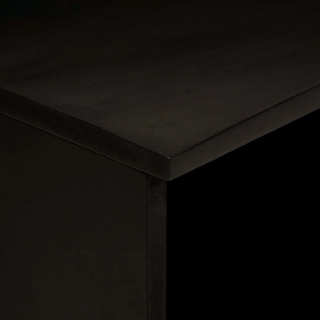Armadio da Notte 2 pcs Nero e Oro 40 x 33 x 46 cm 4017835