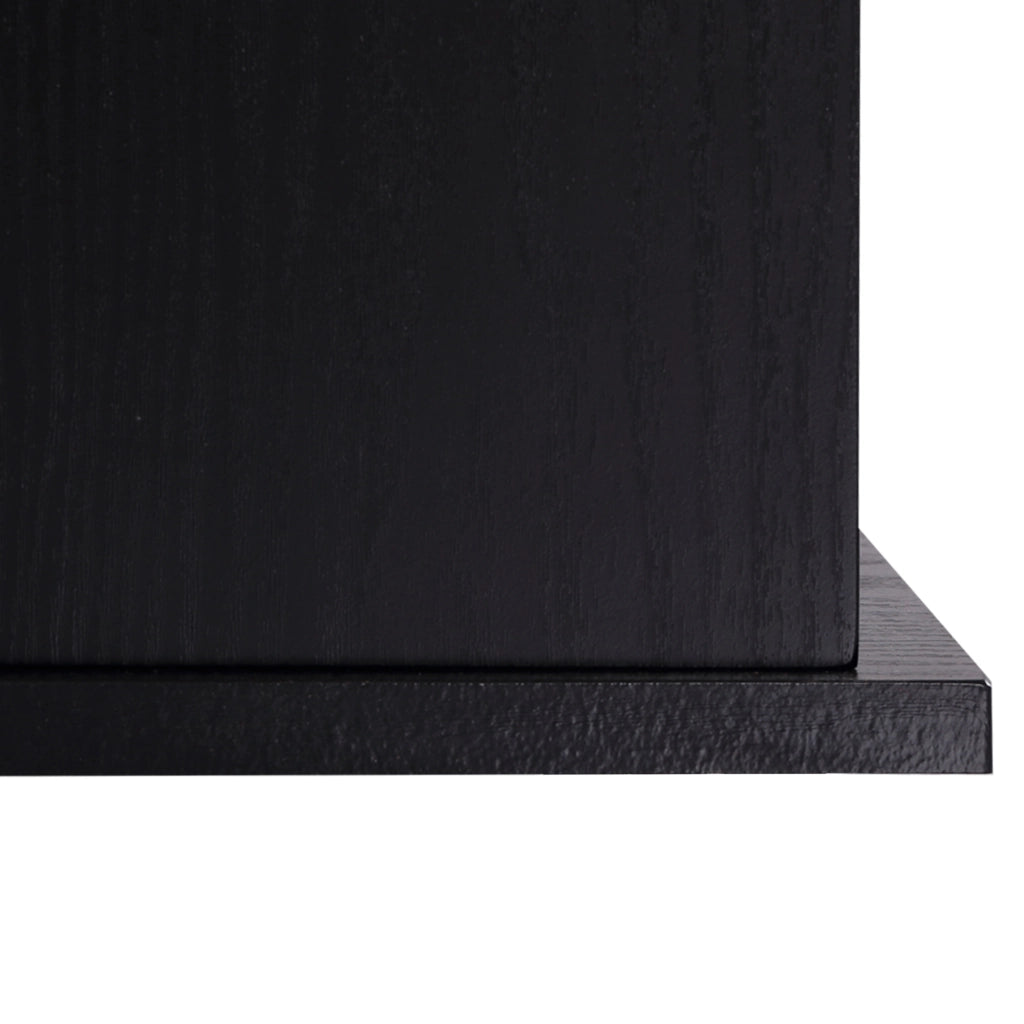 Scrivania per Computer con Cassetti e Ripiani ¨C Xylo ¨C Legno Nero 152x60x88cm