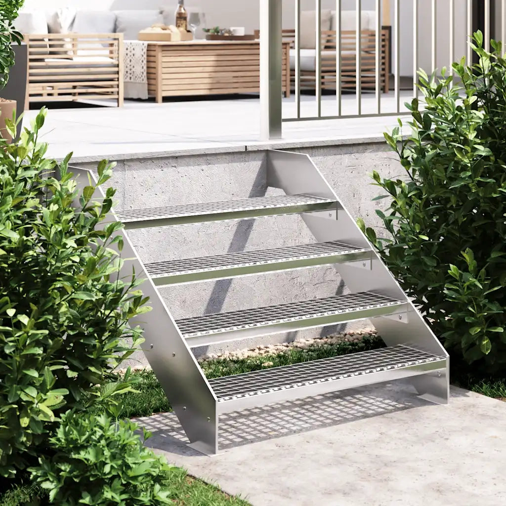 Gradino in Griglia 90x24x7 cm Acciaio Zincatocod mxl 83736