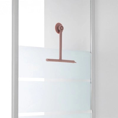 Tergivetro doccia rosa in plastica antigraffio con ventosa Spring