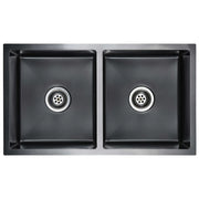 Lavello da Cucina Lavorato a Mano Nero in Acciaio Inox CFW7697290