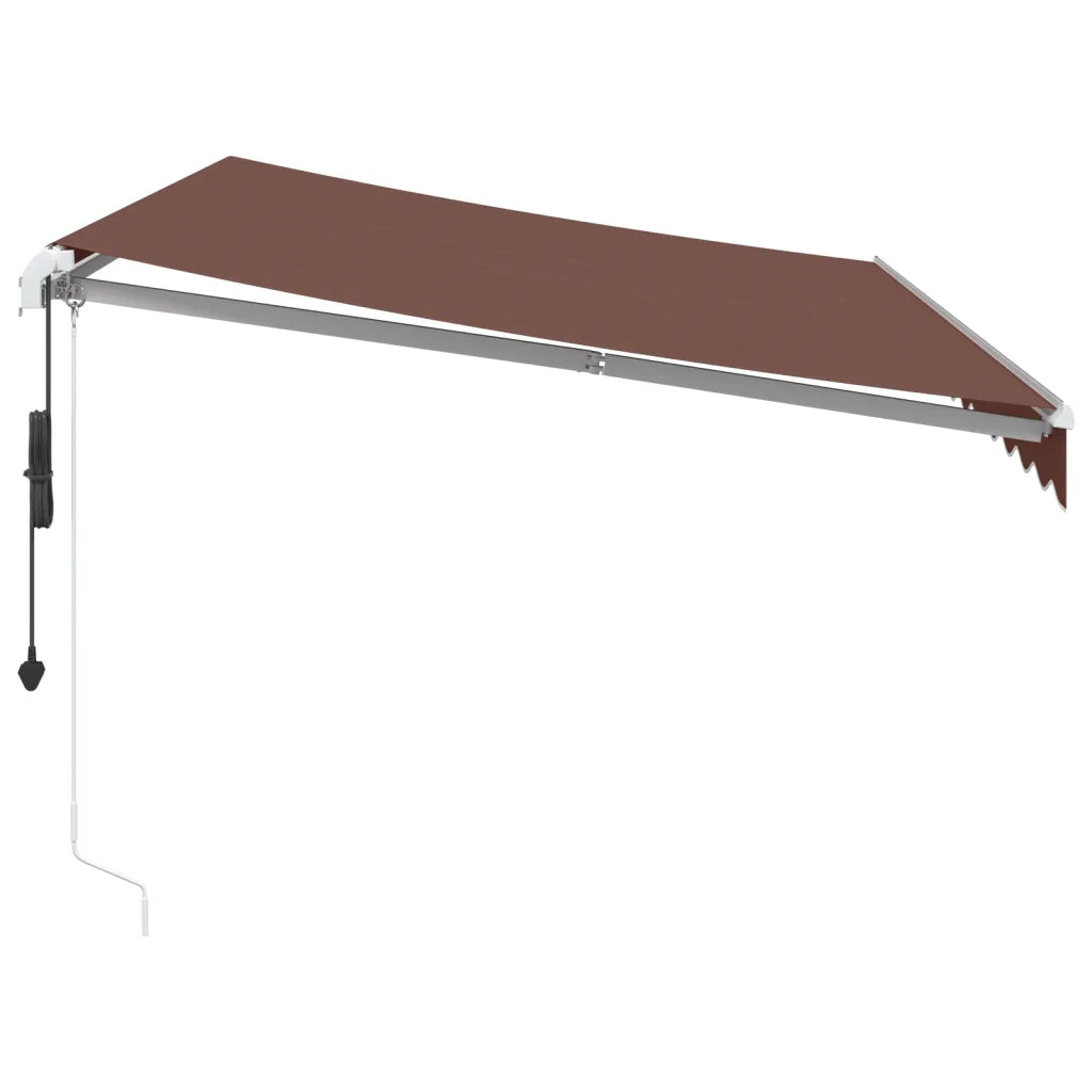 Tenda da Sole Retrattile Automatica Marrone 350x250 cm 3310205