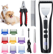 Set di taglia pelo professionale per capelli spessi di cani - Trimmer senza cavo per cani e gatti QR-9086