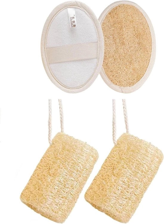 Scrubber corpo e asciugamano naturale esfoliante - 78 g