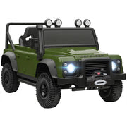 Macchina Bambini Verde 12V LED Telecomando Sospensioni ¨C Minimal ¨C Verde
