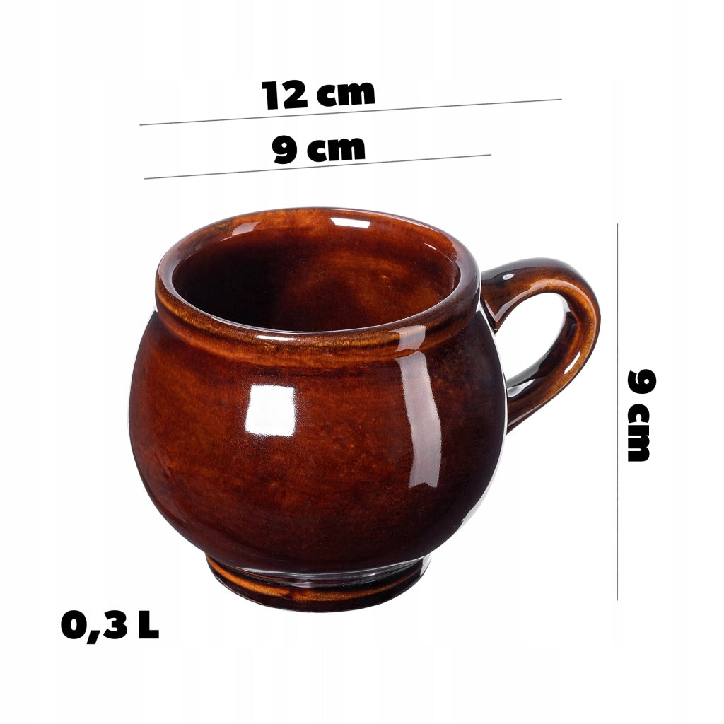 Tazza da vin brulé KADAX da 300 ml in gres con manico, ideale come regalo. Ceramica