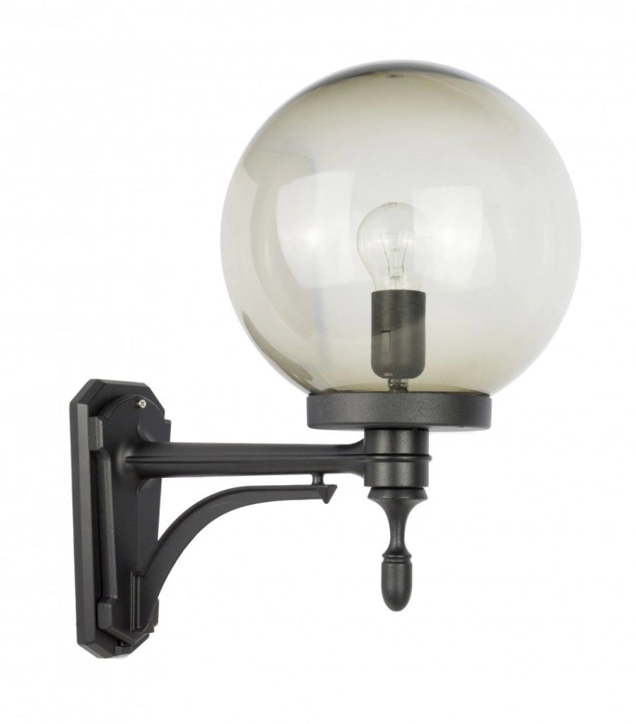 Applique da esterno sfera 25cm nera 1xE27 IP43 SU-MA