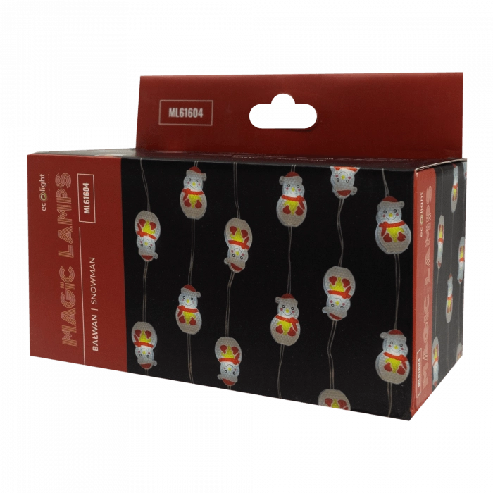 Catena luci esterna 5m 50LED 6500K Pupazzo BT USB