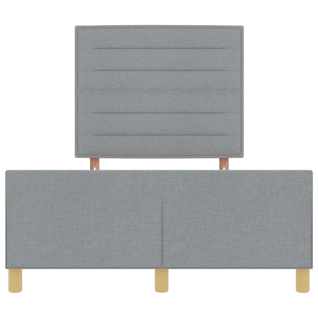 Struttura del letto-Giroletto Grigio chiaro 140 x 200 cm Tessuto 294895