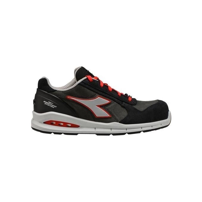 Diadora Utility 701176221 Scarpa Antinfortunistica Bassa Run Net Airbox Low S3 SRC colore Asfalto Argento Rosso