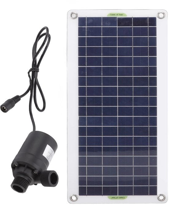 Pompa acqua 12V 30W - Pomp per laghetto alimentata da energia solare - Fontana - Pompa galleggiante - Decorazione acquatica DIY - Stazione libera