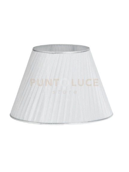 PARALUME 3810 DM.40CM BIANCO E ARGENTO ATTACCO E27