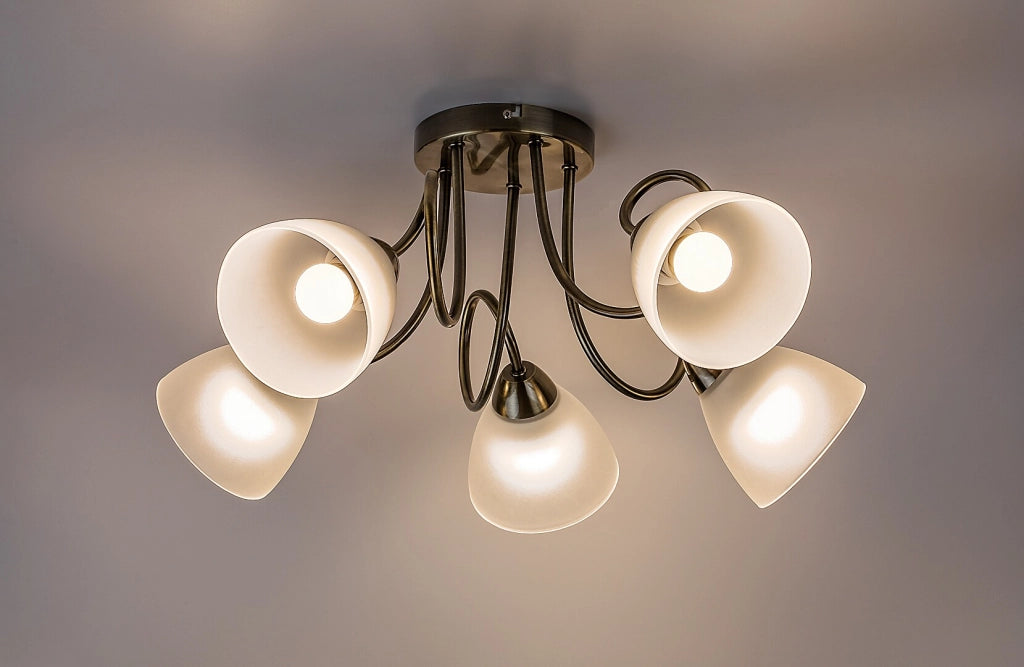 Lampada da soffitto Palomina 5 luci bronzo Rabalux