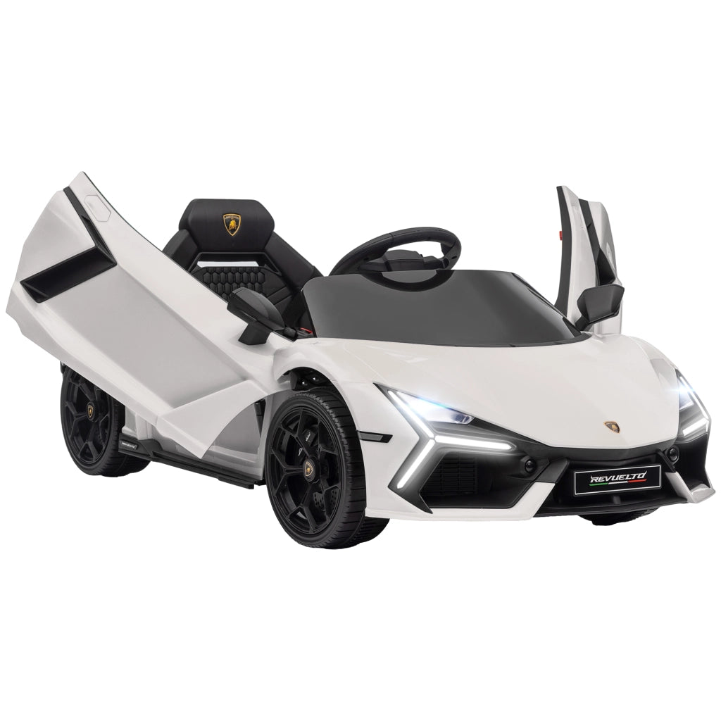 Giocattolo Auto Bambini con Luci LED e Telecomando ¨C Minimal ¨C Bianco Plastica Acciaio 105x60x40