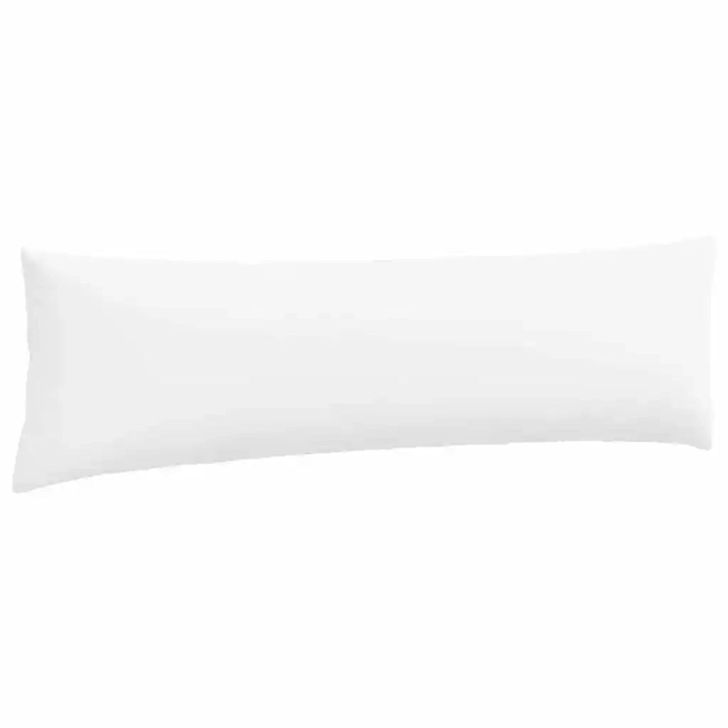 Cuscini da Divano 2 pz-Set di 2 Cuscini per Sofa Bianco 145 x 40 cm Tessuto