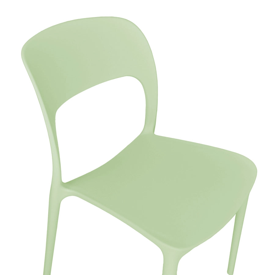 Set da 2 sedie impilabili in polipropilene verde salvia - Maya - SD33MAPP