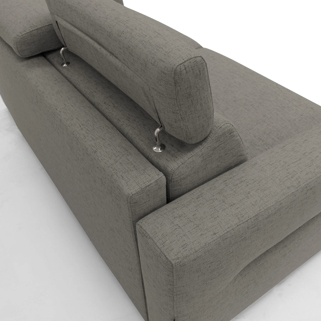 Avalon Divano letto con materasso H18 220 cm (mat. 160x197 cm) marrone