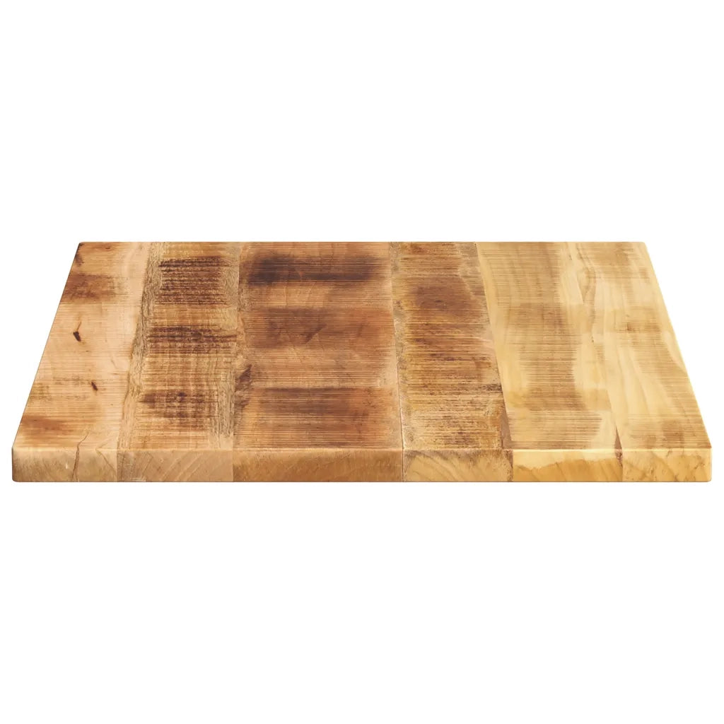 Piano per Tavolo 90x60x2,5cm Rettangolare Legno di Mango Grezzo 371332