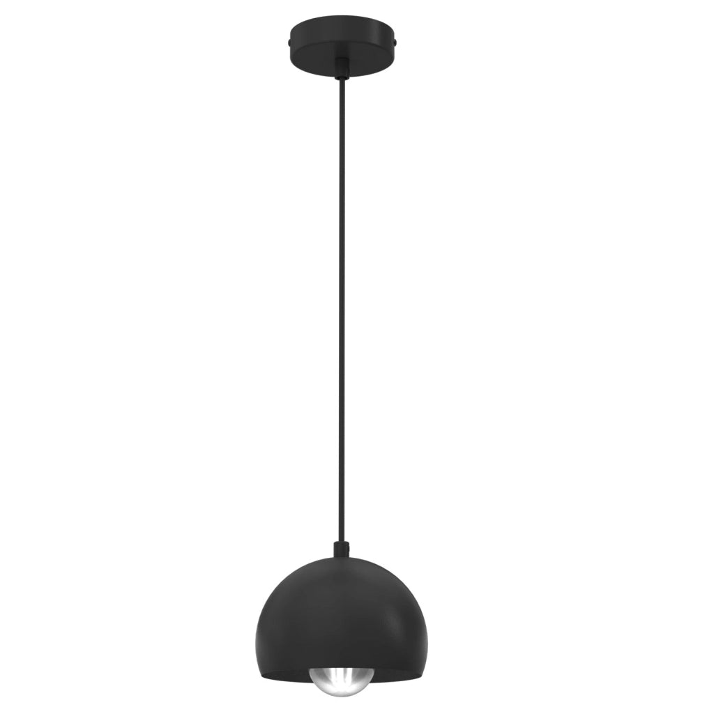 Lampada sospesa minimalista Sool 1xE27 nera Luminex