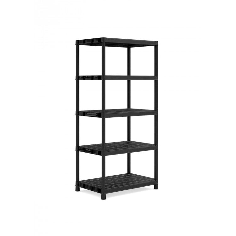 Keter SCAFFALE PLUS 5 RIPIANI 120X40XH187CM NERO IN PLAS