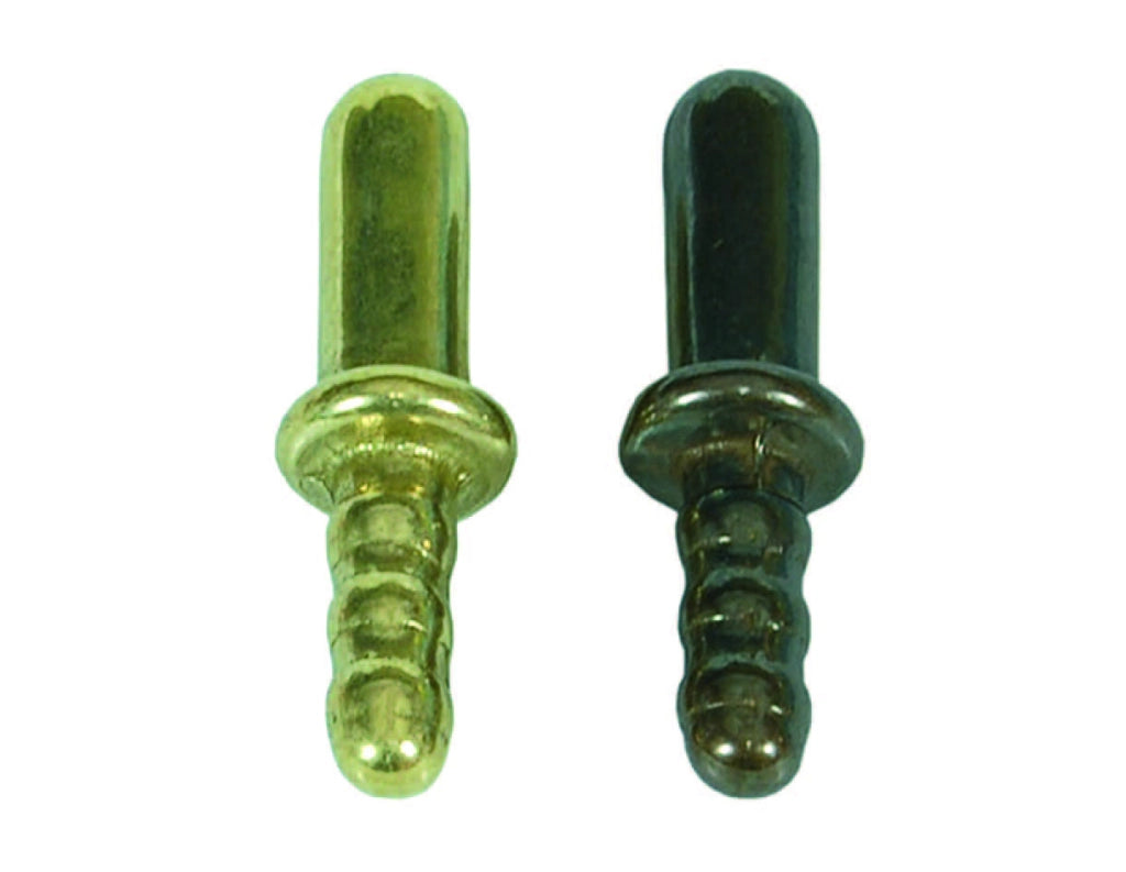 INCONTRO A TERRA PER PINZA FERMAPORTA- - ø mm.8x45h. in ottone bronzato - 5 pezzi