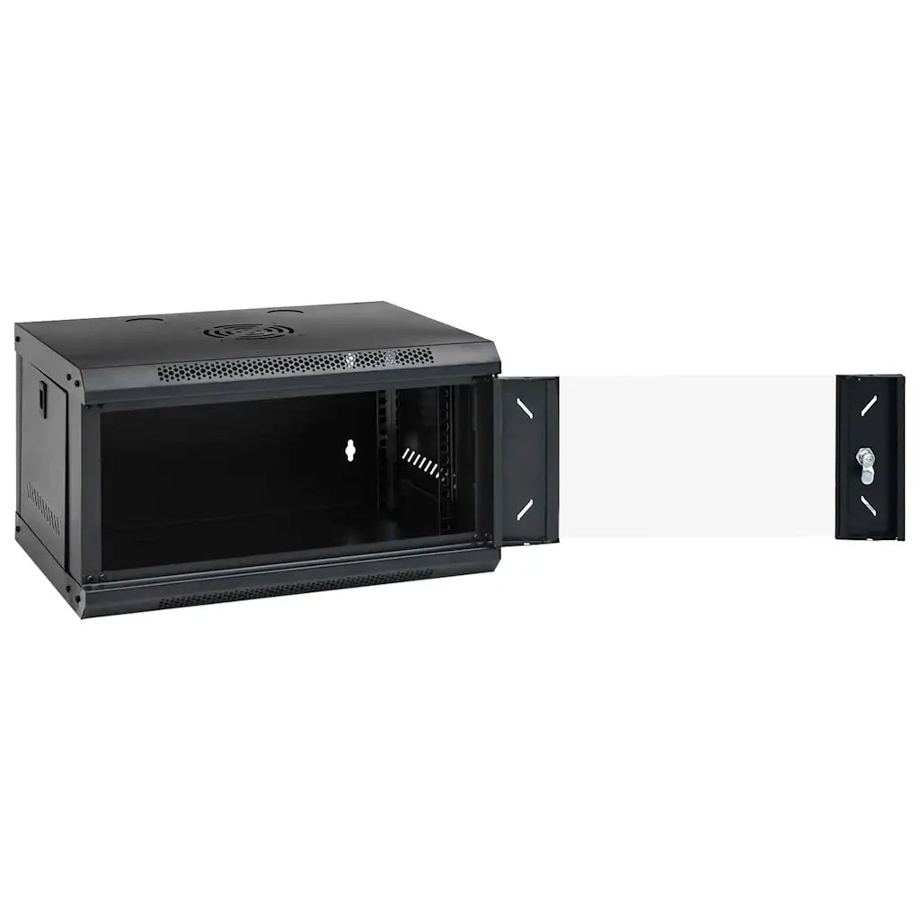 vidaXL Armadietto di rete Nero 53 x 45 x 30 cm Acciaio