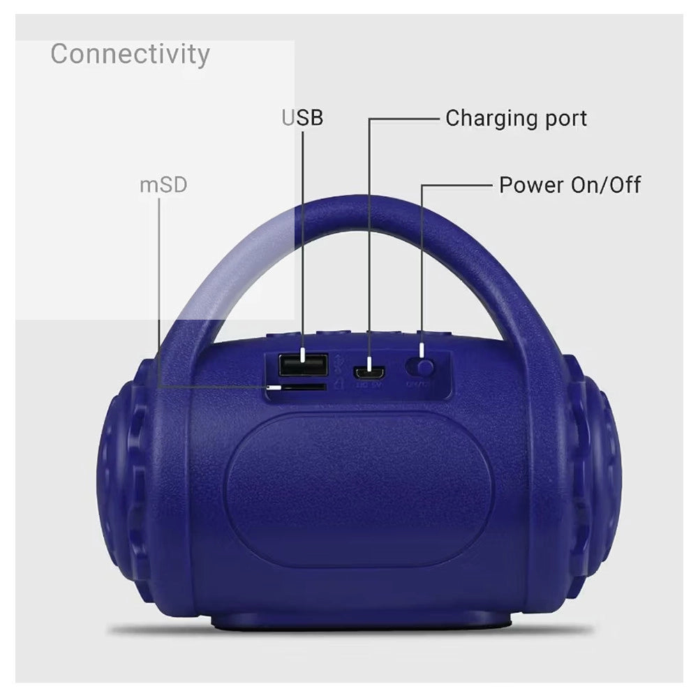 Trade Shop - Mini Cassa Portatile Speaker T-2019 Wireless Bluetooth Audio Potente Amplificata -